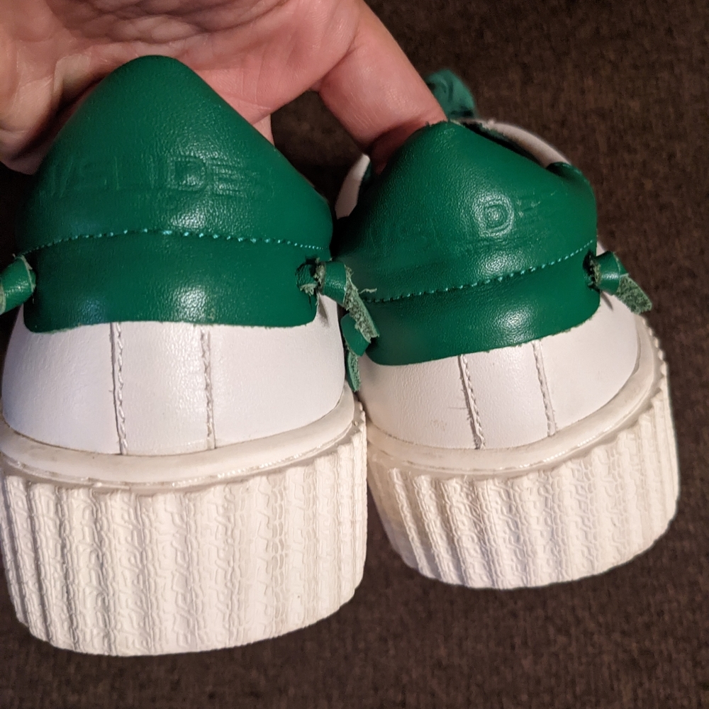 J/Slides Nyc Green And White Platform Sneakers - image 7